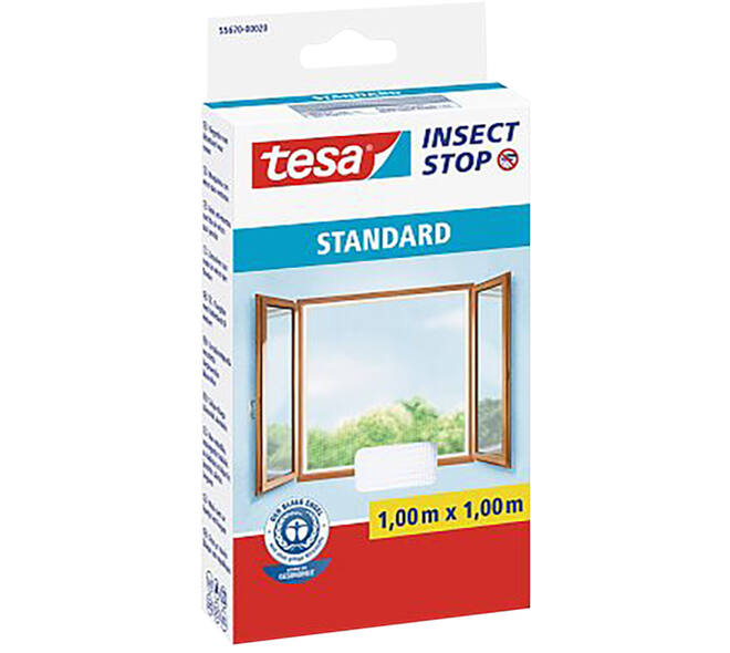 Tesa Standard Vliegenhor Ramen 1M x 1M Wit
