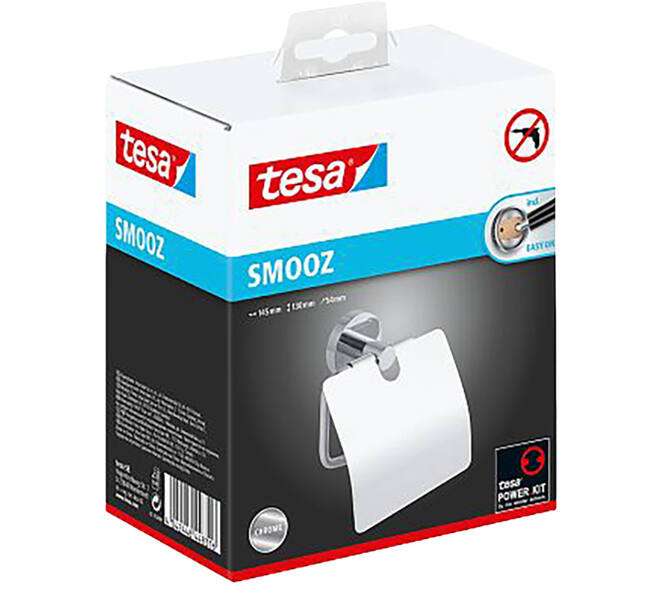 Tesa Smooz Toiletrolhouder Met Deksel