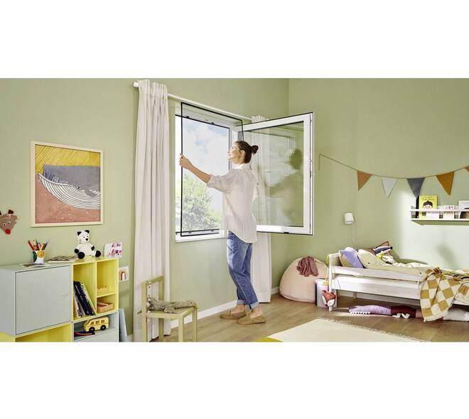 Tesa Insect Stop Clip-On Vliegenhor 1.2 M x1.4 M Antraciet