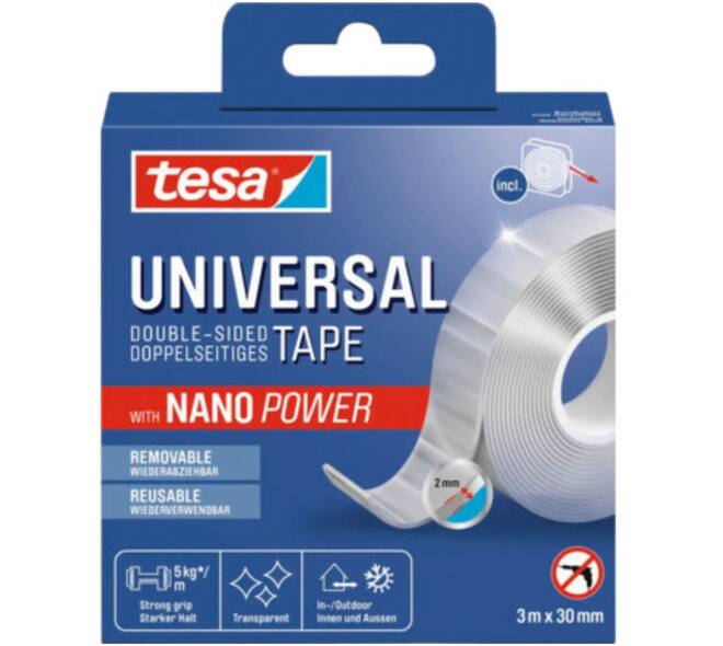 Tesa Universal Tape Nano Power 3 m x 30 mm 55810