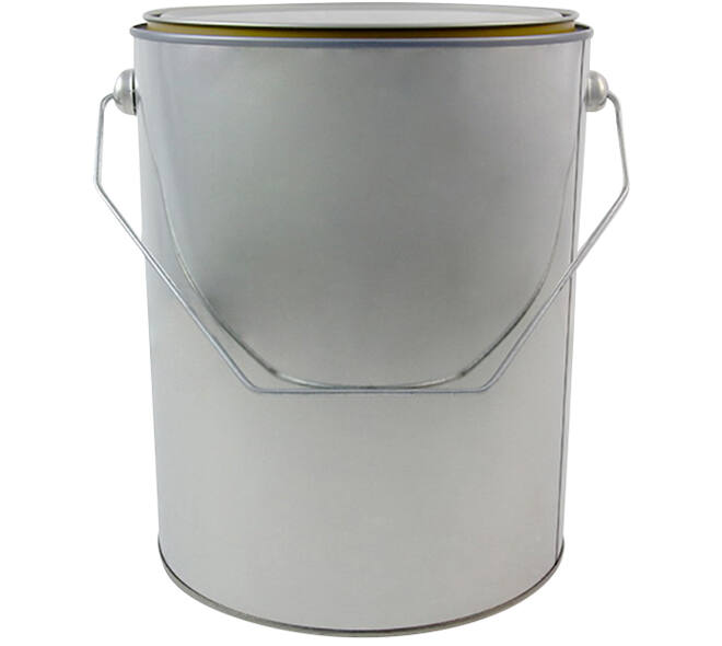 VEBA Leeg Verfblik Uitw Blank/Inw Gecoat Exclusief Deksel 5 L