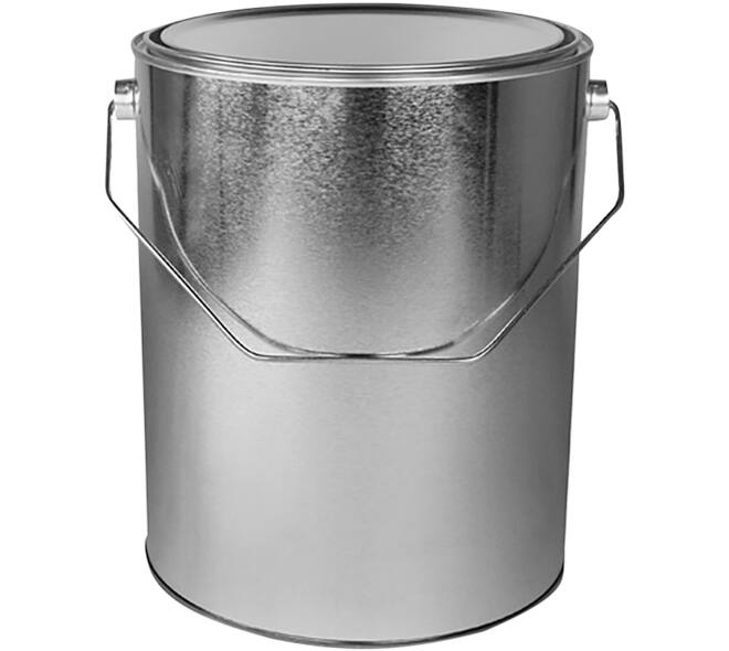 VEBA Leeg Verfblik Uitw Blank/Inw Gecoat Exclusief Deksel 5 L