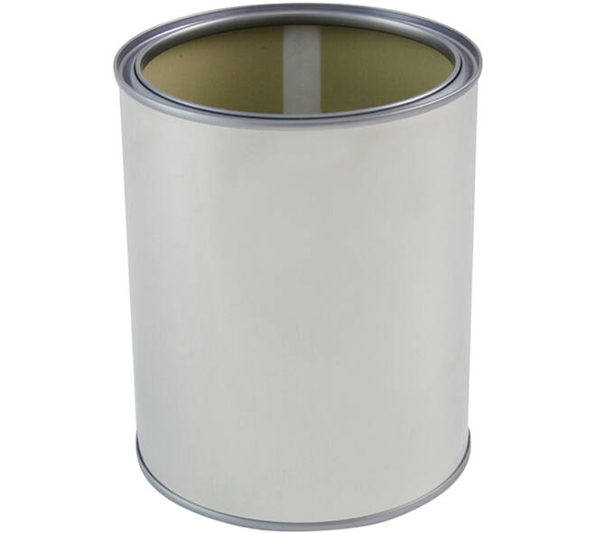 VEBA Leeg Verfblik Uitw Blank/Inw Gecoat Exclusief Deksel 1 L