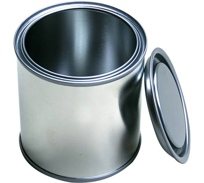 VEBA Leeg Verfblik Uitw Blank/Inw Gecoat Exclusief Deksel 1 L