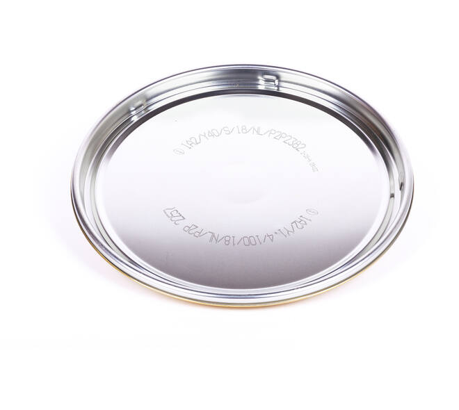 VEBA Leeg Verfblik Uitw Blank/Inw Goudlak 25 L Un (88) Exclusief Deksel + Spanring