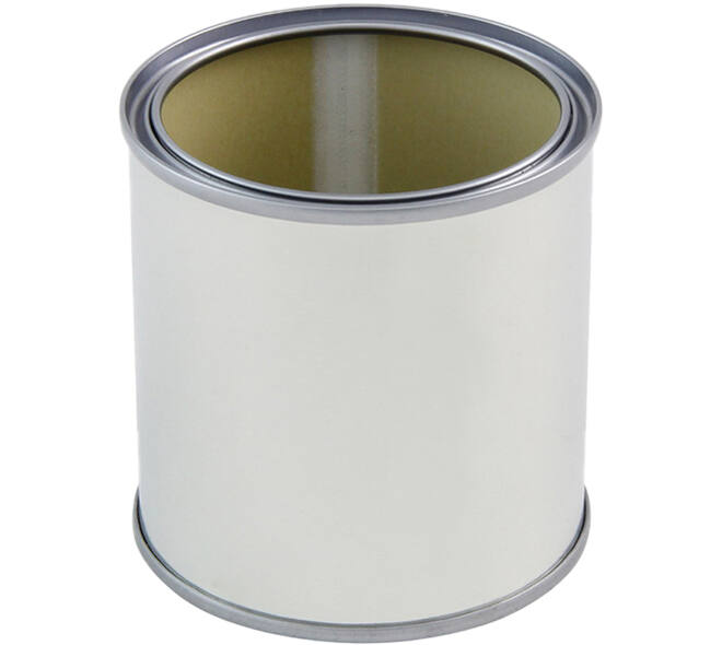 VEBA Leeg Verfblik Uitw Blank/Inw Gecoat Exclusief Deksel 125 ml