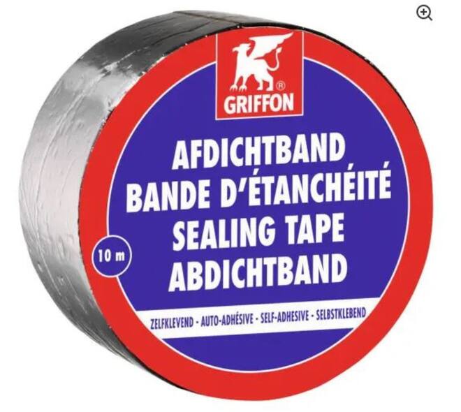 Griffon Seal Tape Aluminium 10cm Rol 10 m