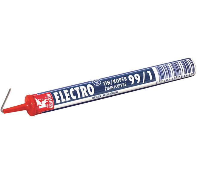 Griffon Electro Tin/Koper 99/1 Harskern 1,5 mm 3 m Doseerpen