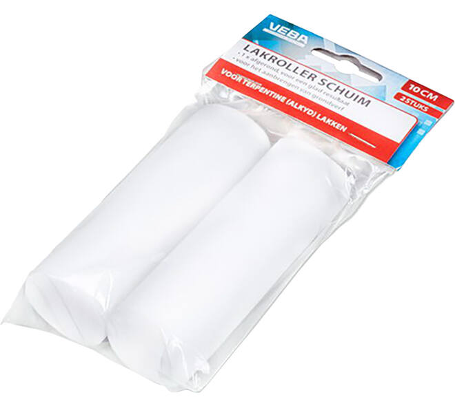 VEBA Lakrol Schuim 10 cm, Beugelzijde Rond, 2 st Ophangverpakking