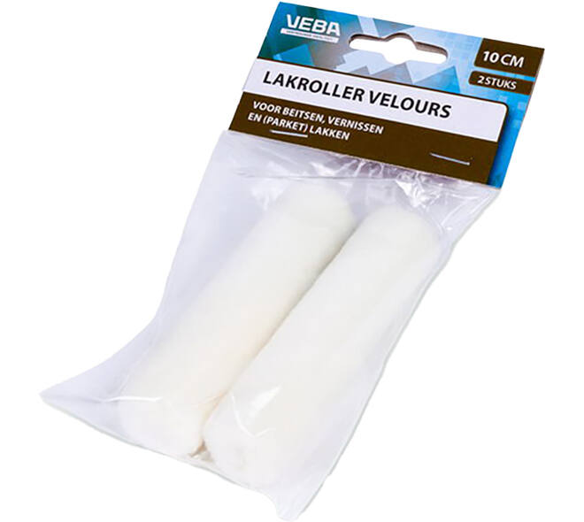 VEBA Verfrol Velours 10 cm, 2 st Ophangverpakking