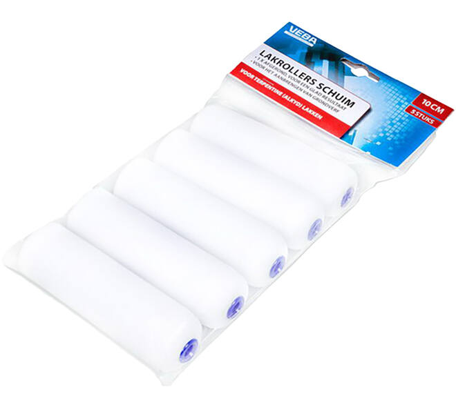 VEBA Lakrol Schuim 10 cm, Beugelzijde Rond, 5 st Ophangverpakking