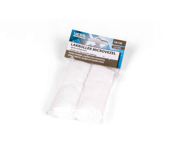 VEBA Verfrol Microvezel 10 cm, 2 st Ophangverpakking