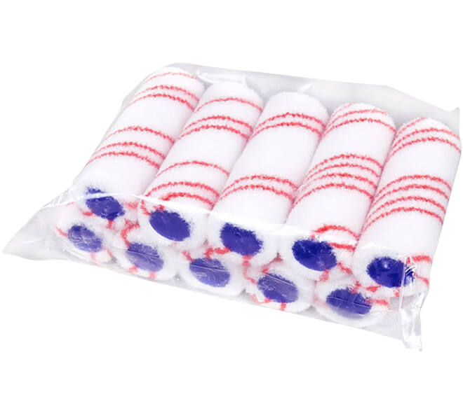 VEBA Verfrol Nylon 10 cm, Pool 5 mm, Dik, 10 st, Rood