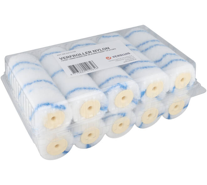 FLENSBURG Verfrol Nylon 15 cm, Dik, Pool 14 mm, 10 st, Blauw
