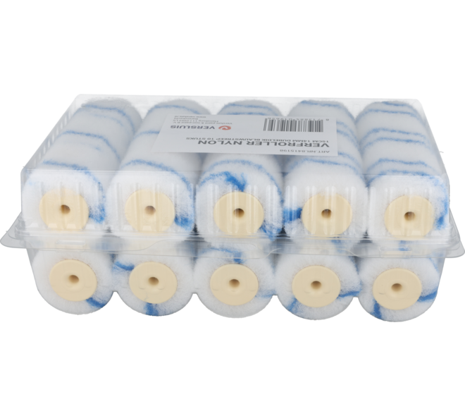 FLENSBURG Verfrol Nylon 15 cm, Dik, Pool 14 mm, 10 st, Blauw