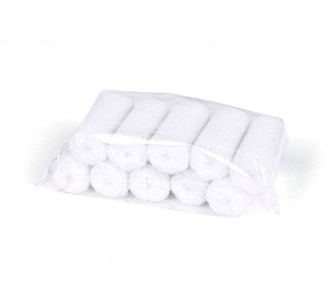 Basic Verfrol Nylon 5 cm, Pool 4 mm, 10 st, Wit