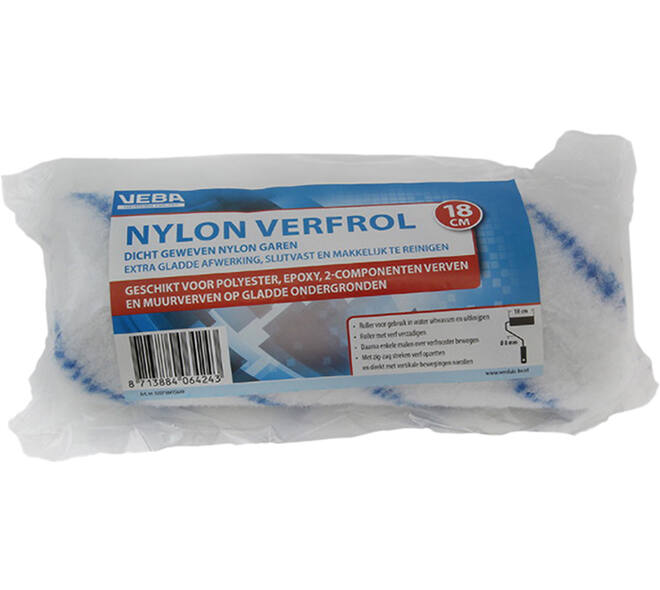 VEBA Verfrol Nylon 18 cm, Pool, 14 mm, Blauw