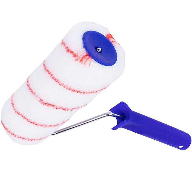 VEBA Verfrol + Beugel Nylon 18 cm, Pool 11 mm, Rood