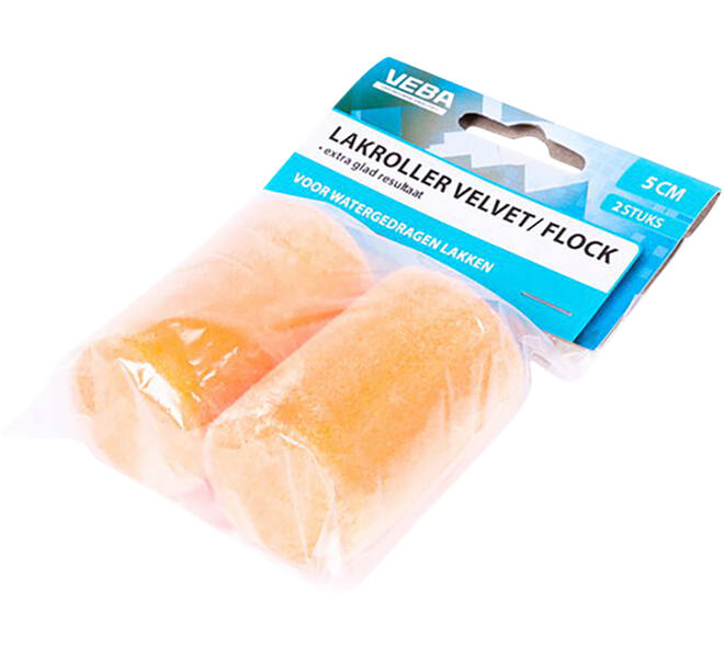 VEBA Lakrol Velvet/Flock 5 cm, 2 st Ophangverpakking