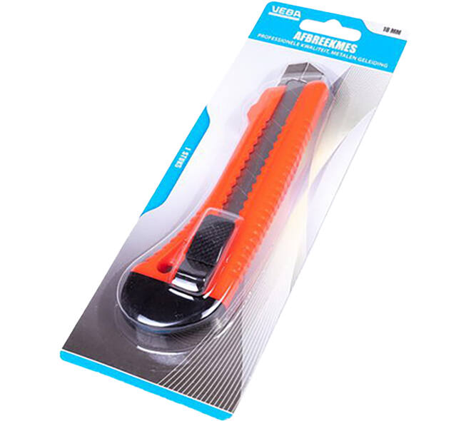 VEBA Afbreekmes 18 mm Metalen Inleg Blister
