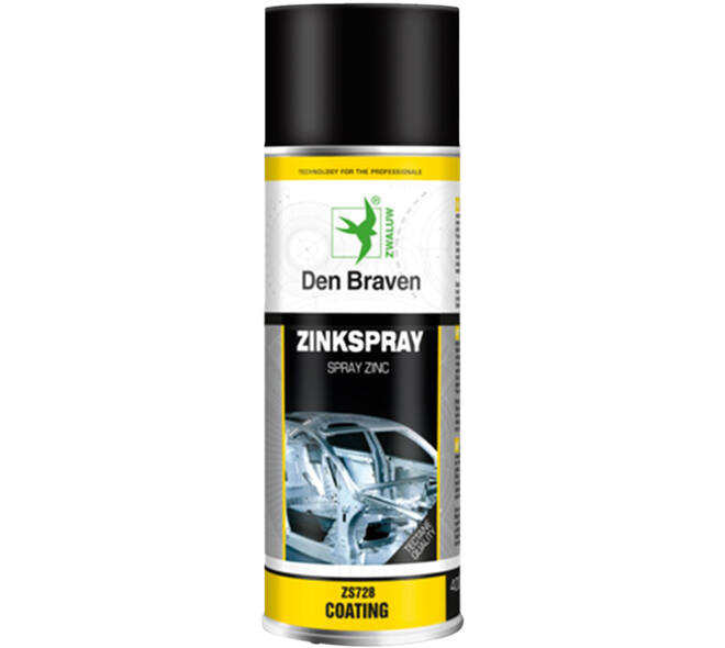 Zwaluw Den Braven Zinkspray 400 ml Aluminium