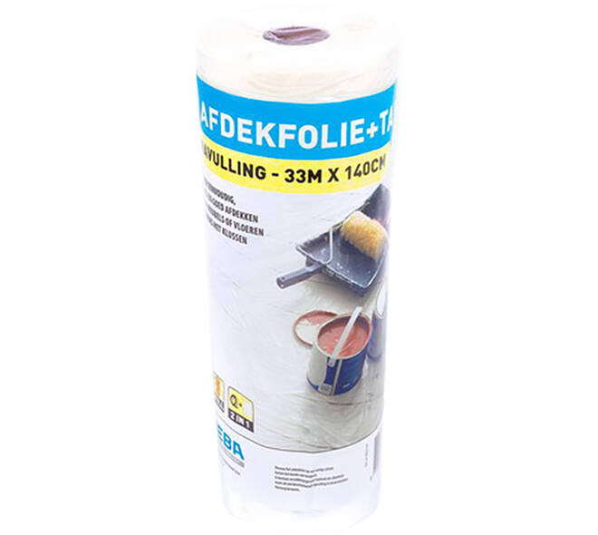 VEBA Afdekfolie Met Tape Navul 140 cmx33 m