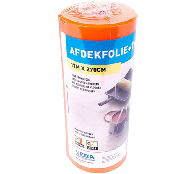 VEBA Afdekfolie Met Tape 270 cmx17 m