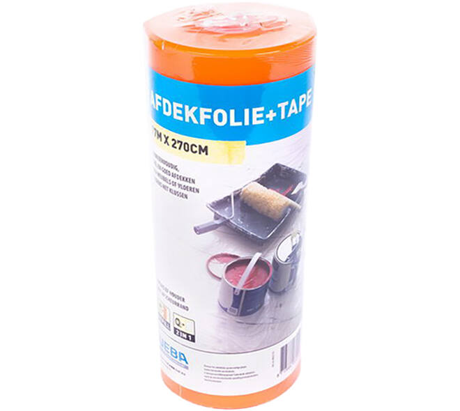 VEBA Afdekfolie Met Tape 270 cmx17 m