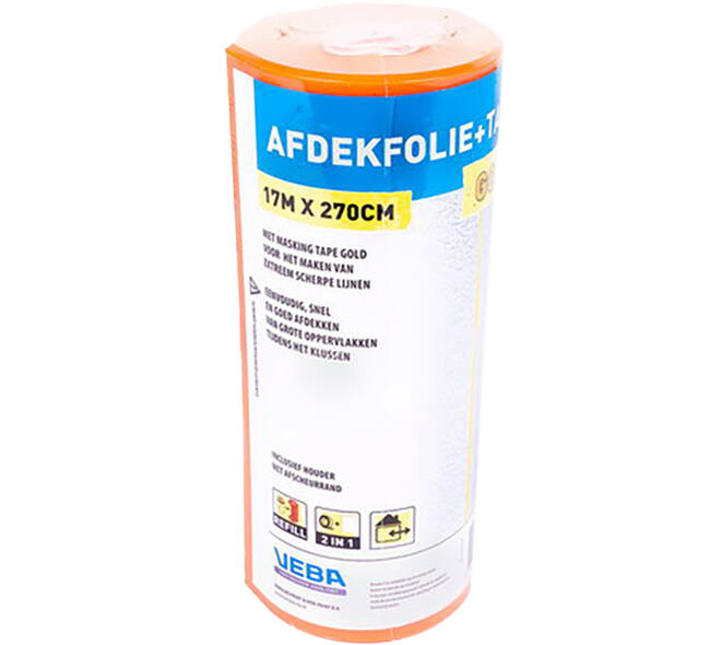 VEBA Afdekfolie+Gold Tape 270 cmx17 m