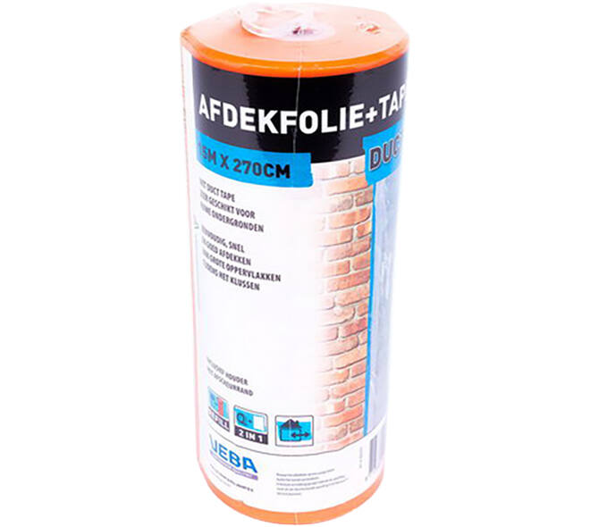 VEBA Afdekfolie+Duct Tape 270 cmx15 m