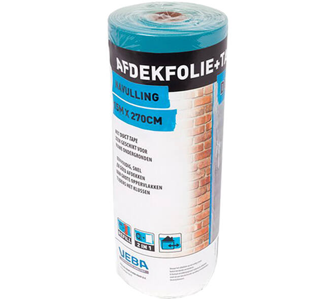 VEBA Afdekfolie+Duct Tape Navul 270 cmx15 m