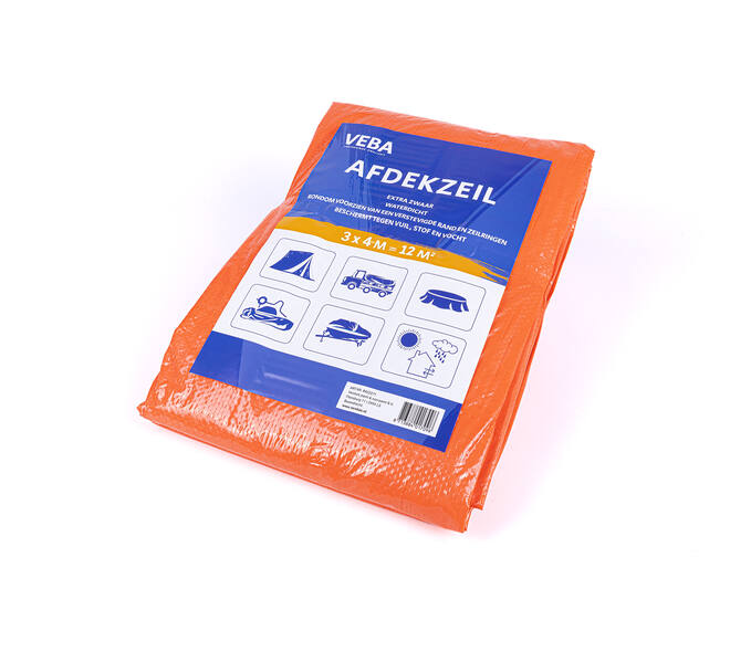 VEBA Afdekzeil Oranje 3x4 m