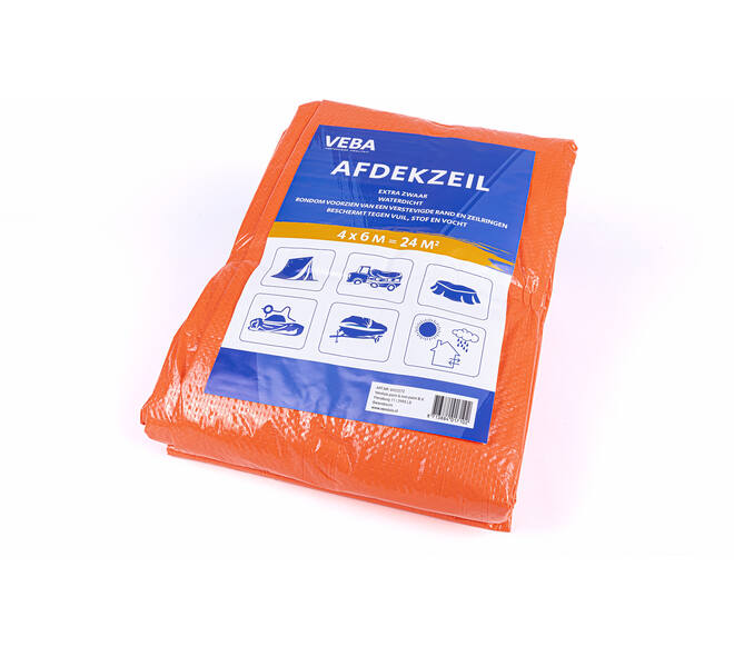 VEBA Afdekzeil Oranje 4x6 m