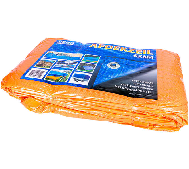 VEBA Afdekzeil Oranje 6x8 m