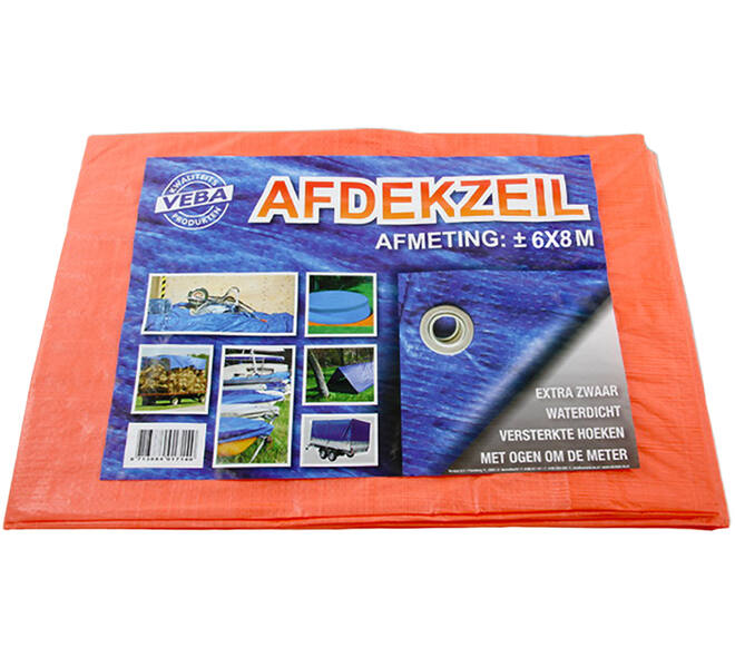VEBA Afdekzeil Oranje 6x8 m