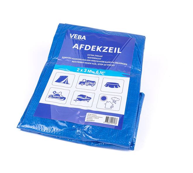 VEBA Afdekzeil Blauw 2x3 m