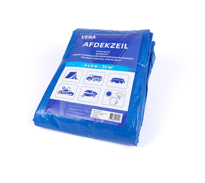 VEBA Afdekzeil Blauw 4x6 m