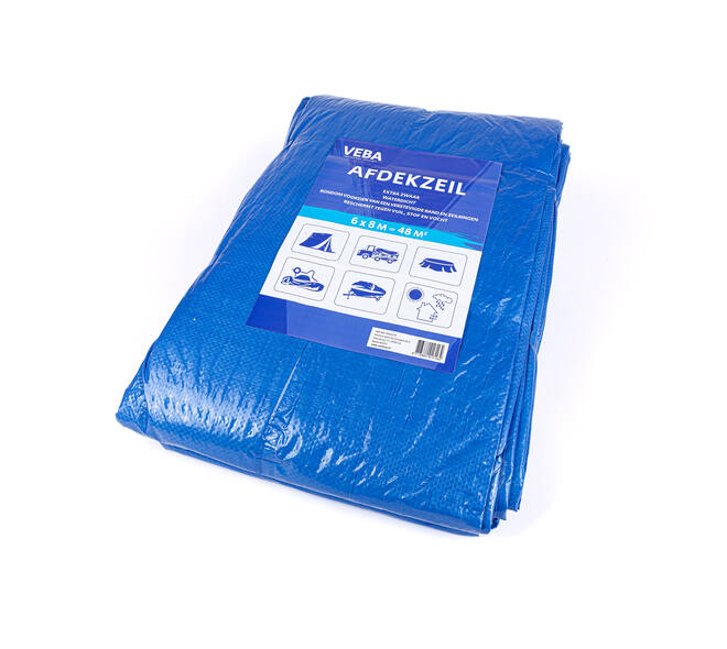 VEBA Afdekzeil Blauw 6x8 m