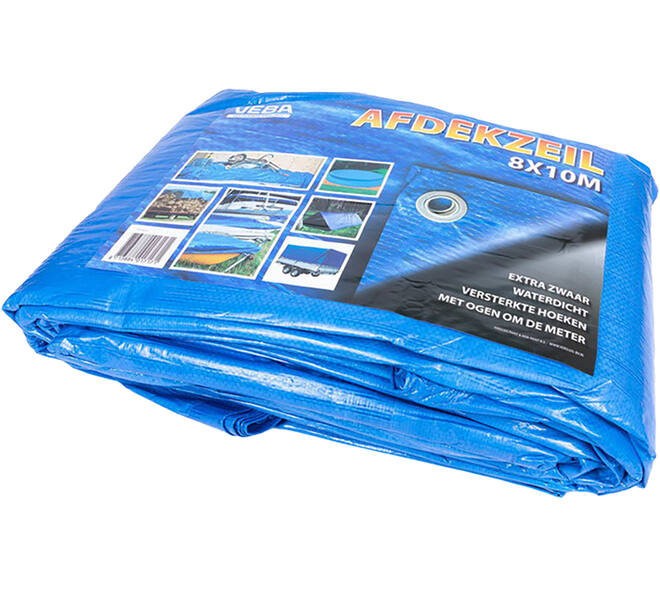 VEBA Afdekzeil Blauw 8x10 m