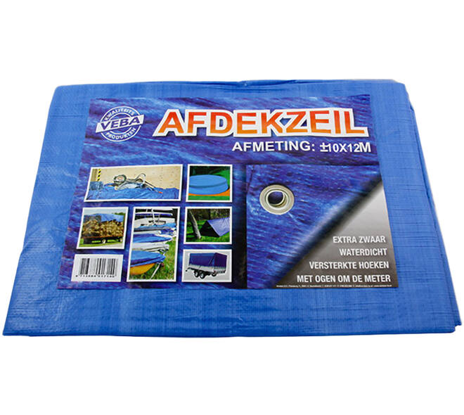 VEBA Afdekzeil Blauw 10x12 m