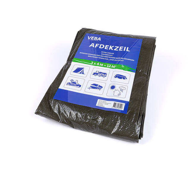 VEBA Afdekzeil Groen 3x4 m