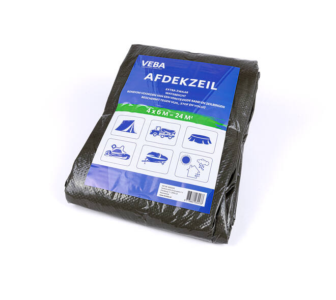 VEBA Afdekzeil Groen 4x6 m