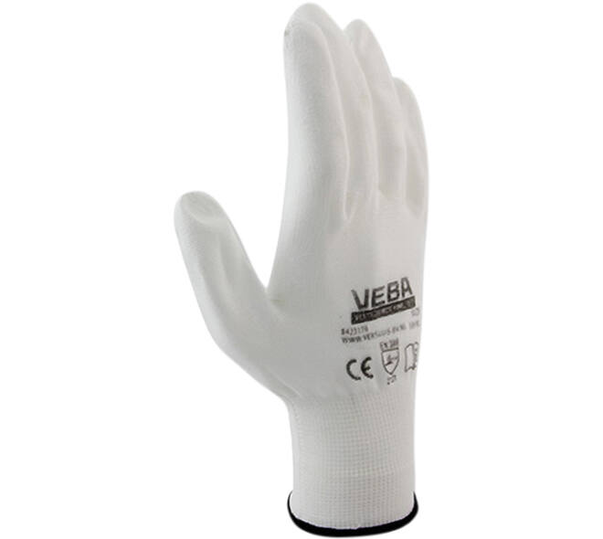 VEBA Handschoen Pu-Soft Wit Maat M
