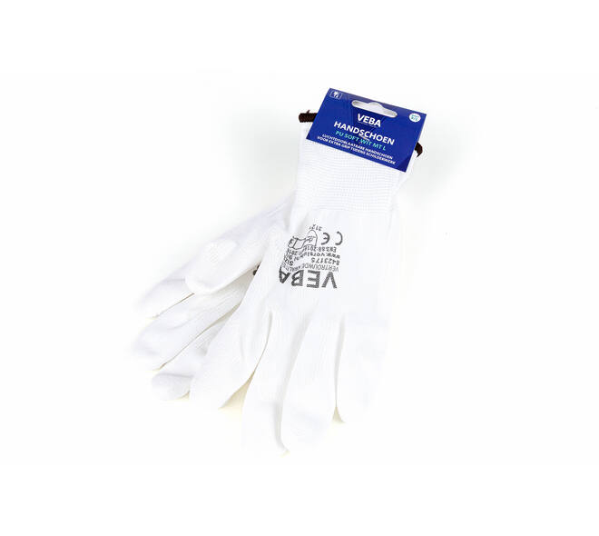 VEBA Handschoen Pu-Soft Wit Mt L