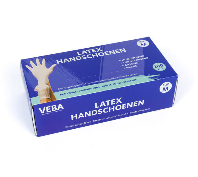 VEBA Latex Handschoen Doos 100 st M