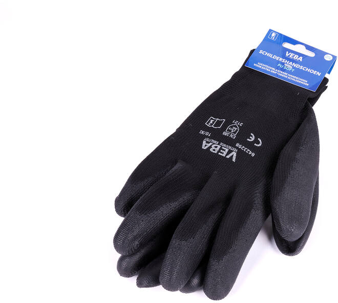 VEBA Handschoen Pu-Soft Zwart Mt XL