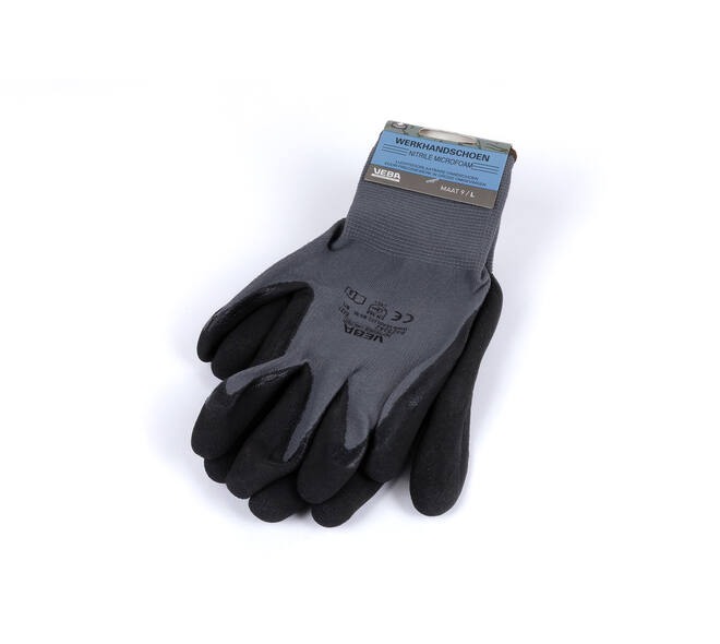 VEBA WERKHANDSCHOEN NITRIL MICROFOAM L