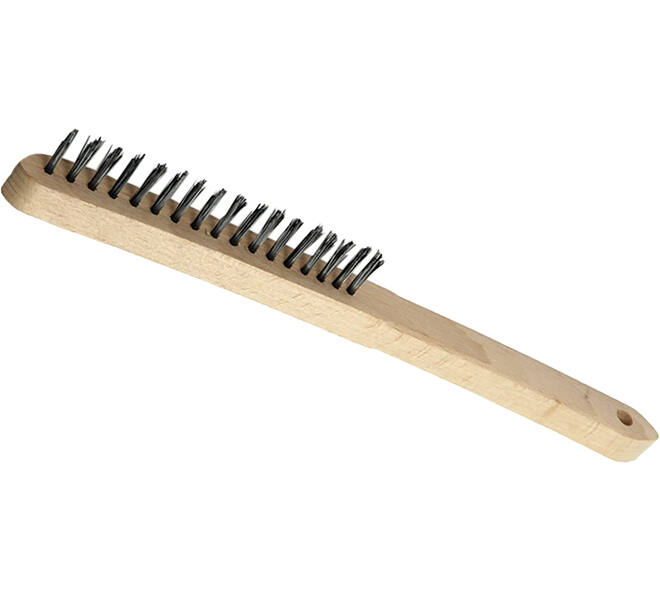 VEBA Staalborstel 1 Rij Hout