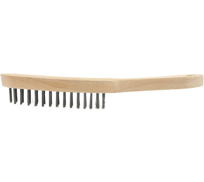 VEBA Staalborstel 2 Rij Hout