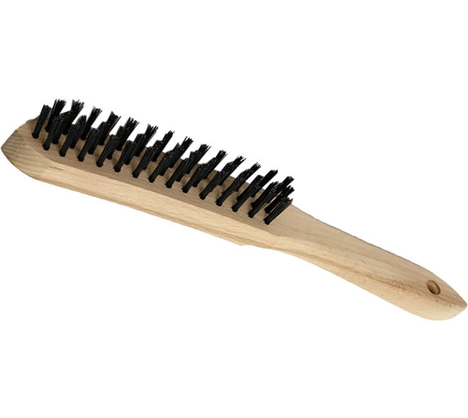 VEBA Staalborstel 3 Rij Hout